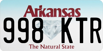 AR license plate 998KTR