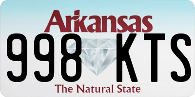 AR license plate 998KTS