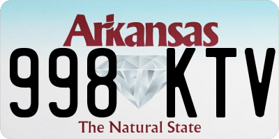 AR license plate 998KTV