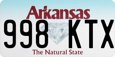 AR license plate 998KTX