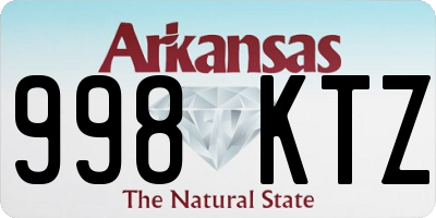 AR license plate 998KTZ