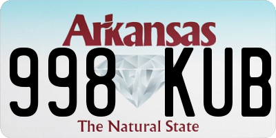 AR license plate 998KUB