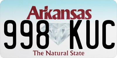 AR license plate 998KUC