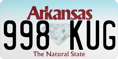 AR license plate 998KUG