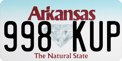 AR license plate 998KUP