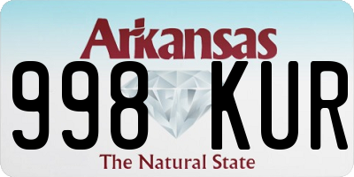 AR license plate 998KUR
