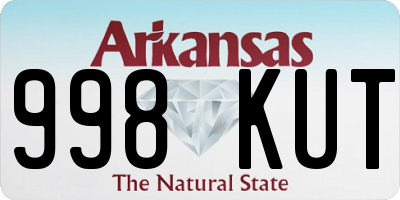AR license plate 998KUT