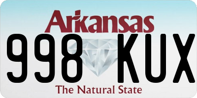 AR license plate 998KUX