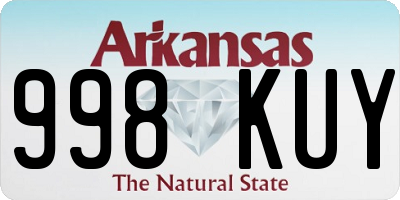 AR license plate 998KUY
