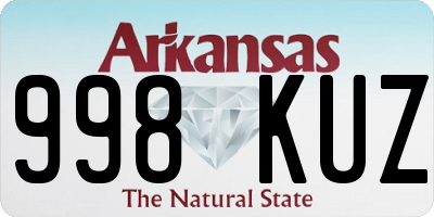 AR license plate 998KUZ