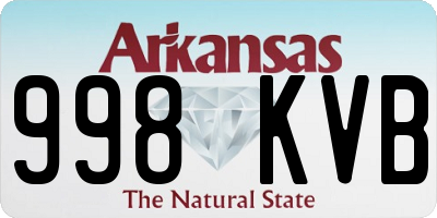 AR license plate 998KVB