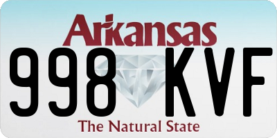 AR license plate 998KVF