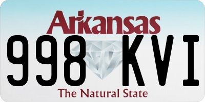 AR license plate 998KVI