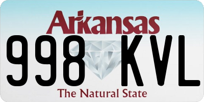 AR license plate 998KVL