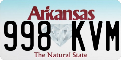 AR license plate 998KVM