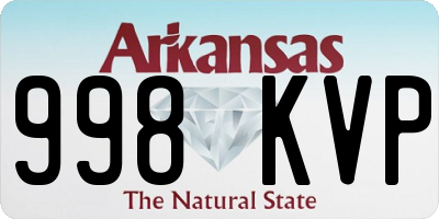 AR license plate 998KVP