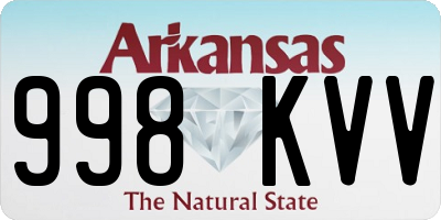 AR license plate 998KVV