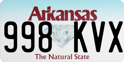 AR license plate 998KVX