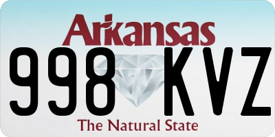 AR license plate 998KVZ