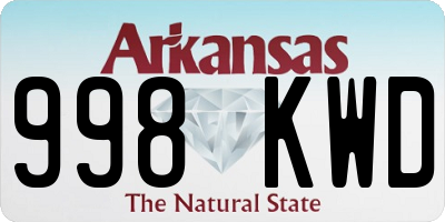 AR license plate 998KWD