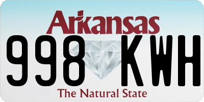 AR license plate 998KWH