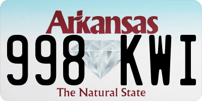 AR license plate 998KWI