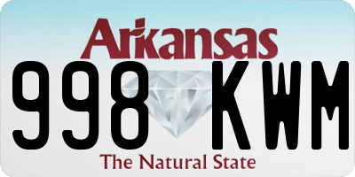 AR license plate 998KWM