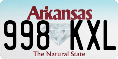 AR license plate 998KXL