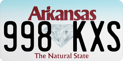 AR license plate 998KXS
