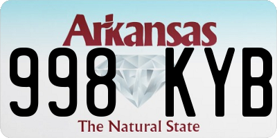 AR license plate 998KYB