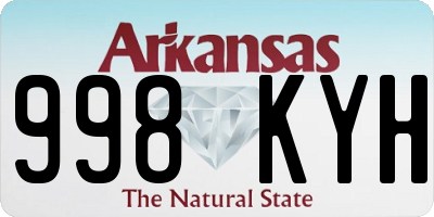 AR license plate 998KYH
