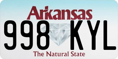 AR license plate 998KYL