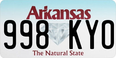 AR license plate 998KYO