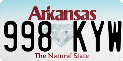 AR license plate 998KYW