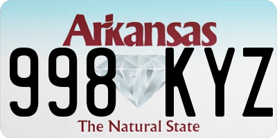 AR license plate 998KYZ