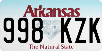 AR license plate 998KZK