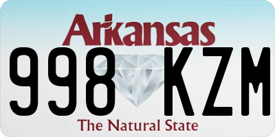 AR license plate 998KZM