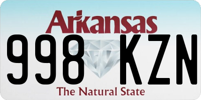 AR license plate 998KZN