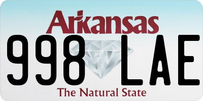 AR license plate 998LAE