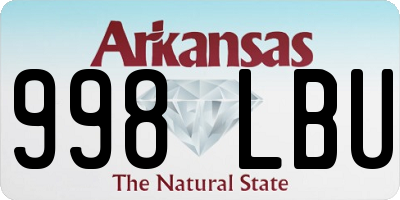 AR license plate 998LBU