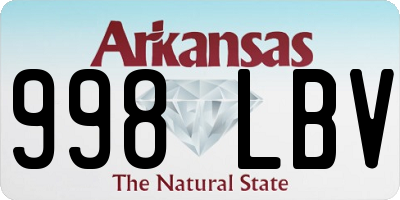 AR license plate 998LBV