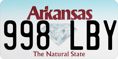 AR license plate 998LBY