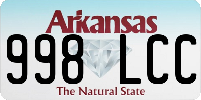 AR license plate 998LCC