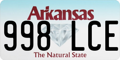 AR license plate 998LCE