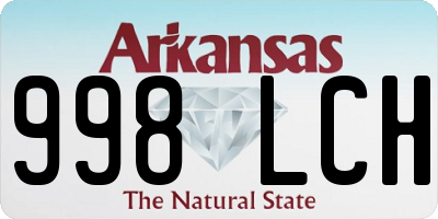 AR license plate 998LCH