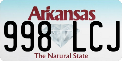 AR license plate 998LCJ