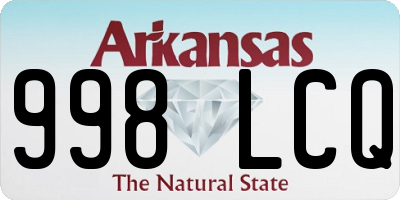 AR license plate 998LCQ