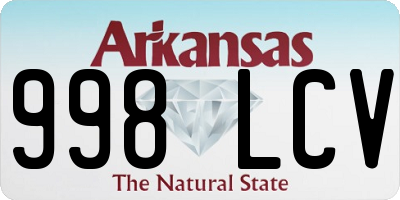 AR license plate 998LCV