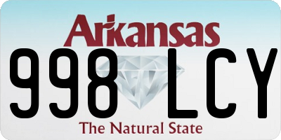 AR license plate 998LCY