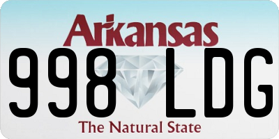 AR license plate 998LDG